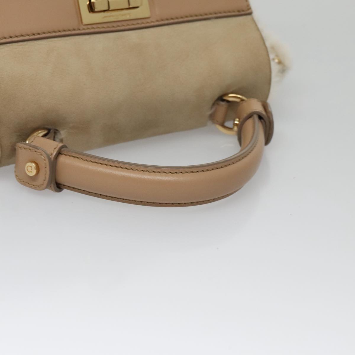 Salvatore Ferragamo Brown Suede Gancini