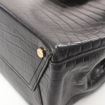 Salvatore Ferragamo Black Leather Handbag
