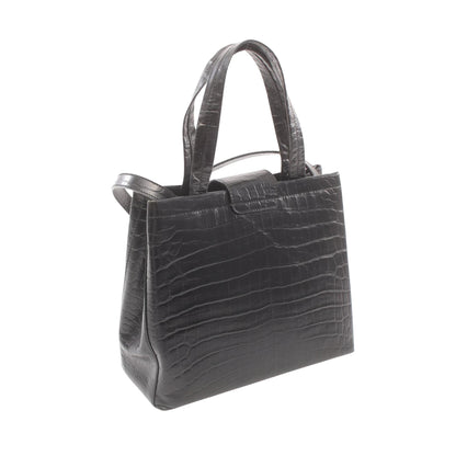 Salvatore Ferragamo Black Leather Handbag