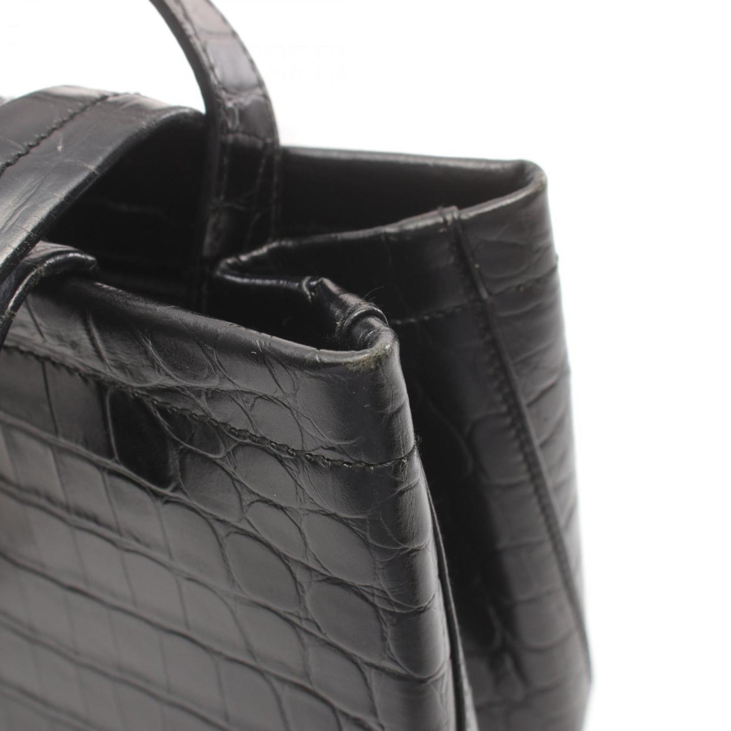 Salvatore Ferragamo Black Leather Handbag