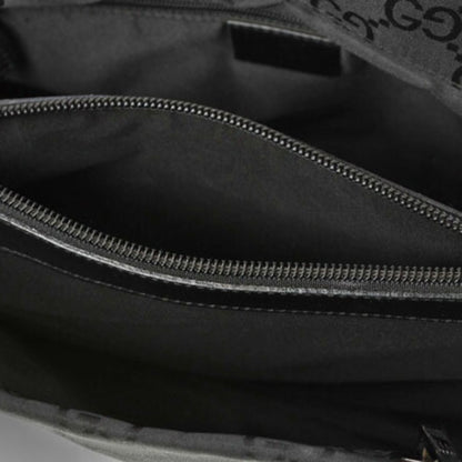 Gucci Black Canvas Bamboo