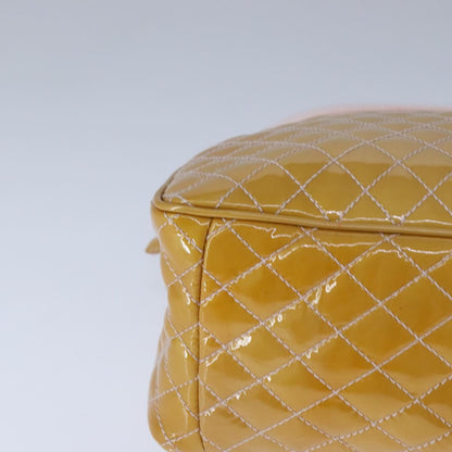 Salvatore Ferragamo Yellow Patent Leather Vara