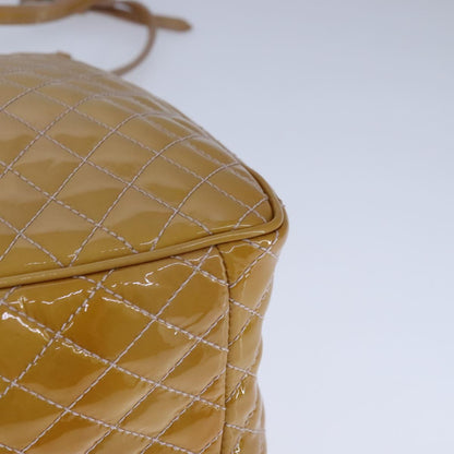 Salvatore Ferragamo Yellow Patent Leather Vara