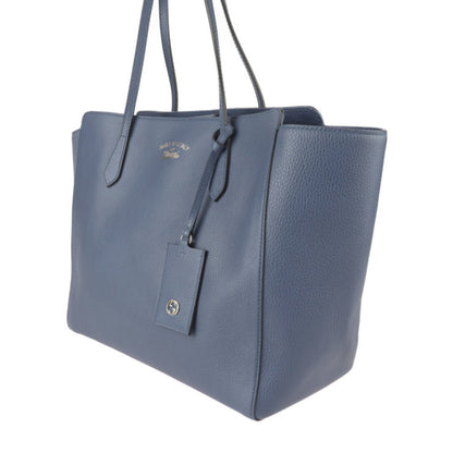 Gucci Blue Leather Swing
