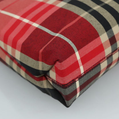 Burberry Red Canvas Nova Check