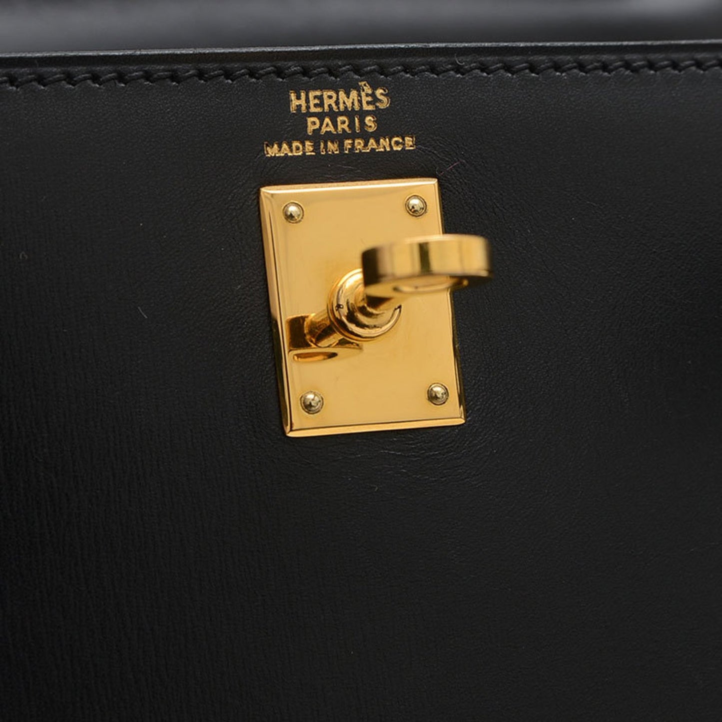 Hermès Black Leather Kelly