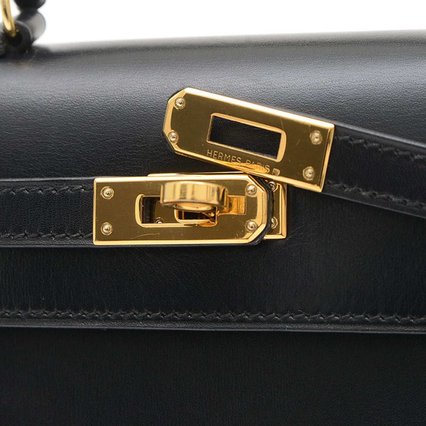 Hermès Black Leather Kelly