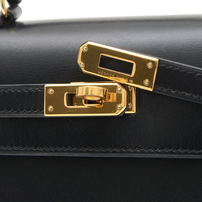 Hermès Black Leather Kelly