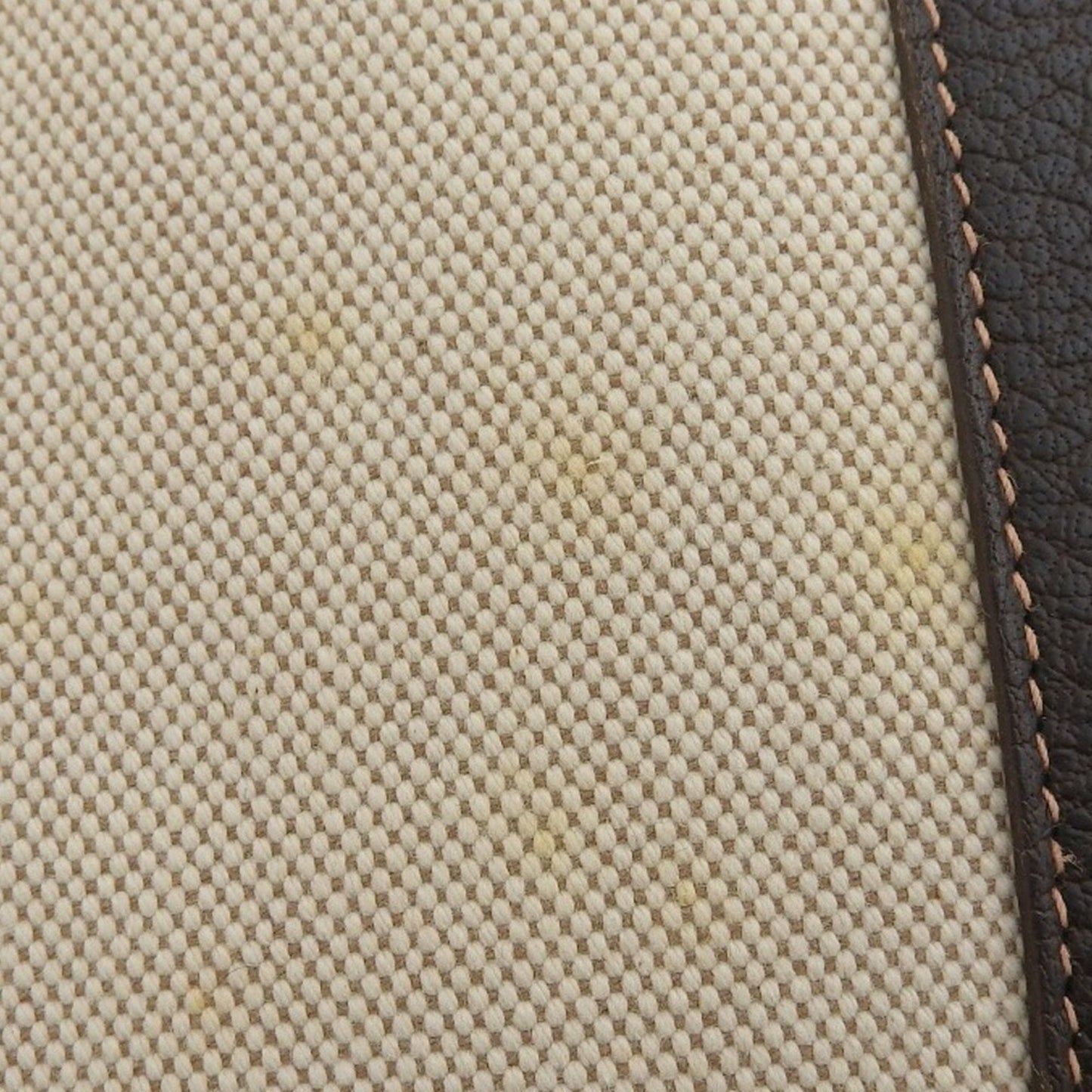 Hermès Brown Canvas Garden Party