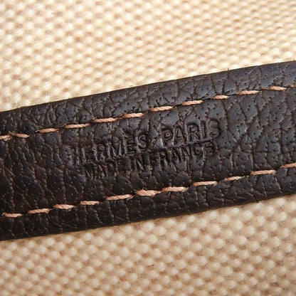 Hermès Brown Canvas Garden Party