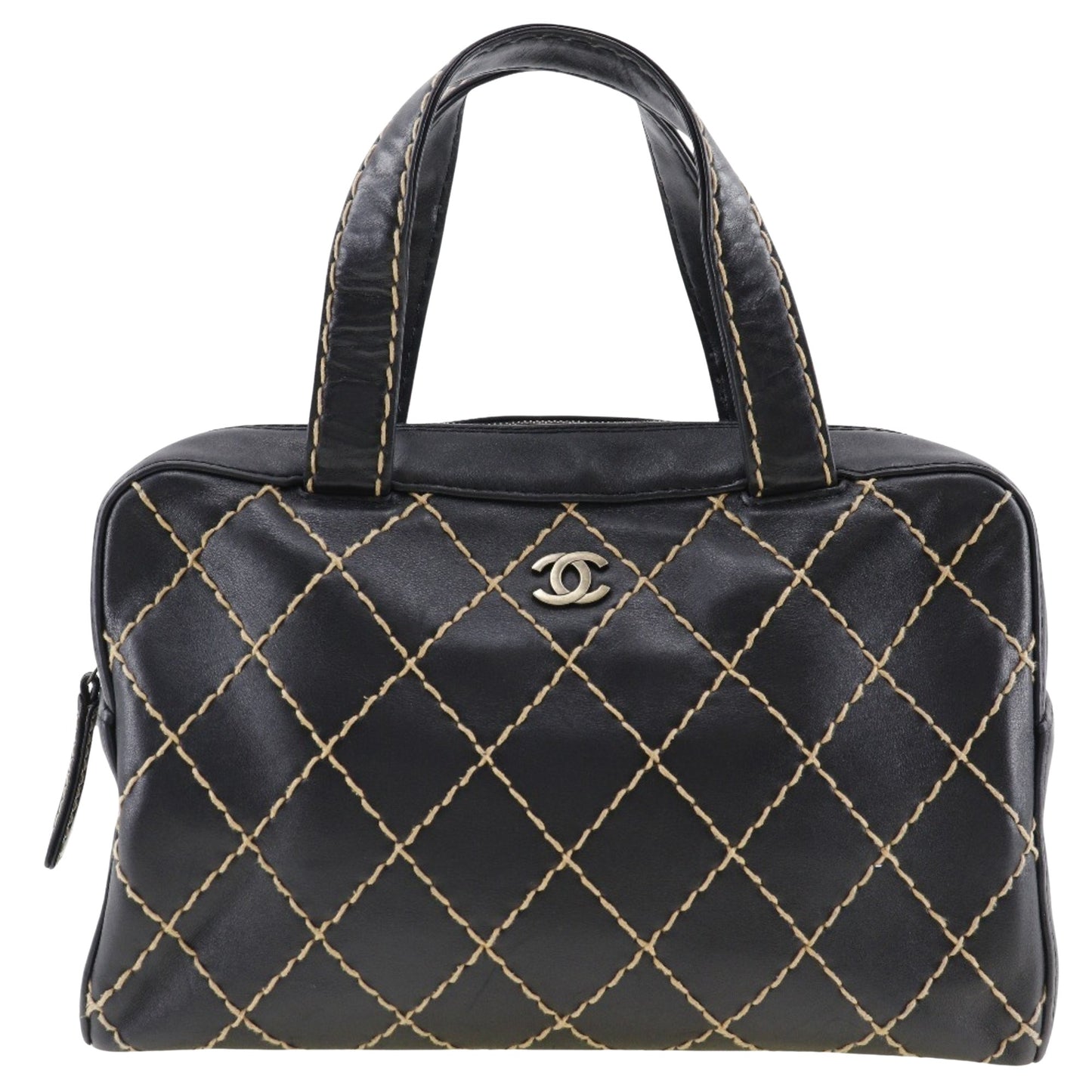 Chanel Black Pony-style Calfskin Handbag