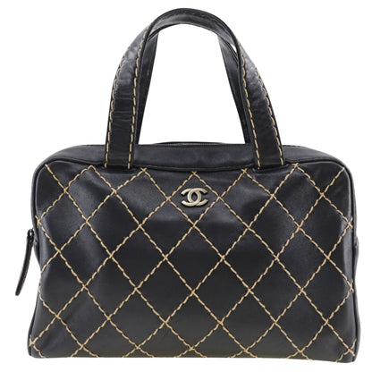 Chanel Black Pony-style Calfskin Handbag