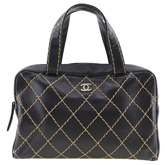 Chanel Black Pony-style Calfskin Handbag
