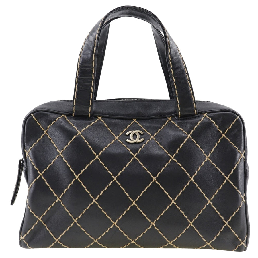 Chanel Black Pony-style Calfskin Handbag