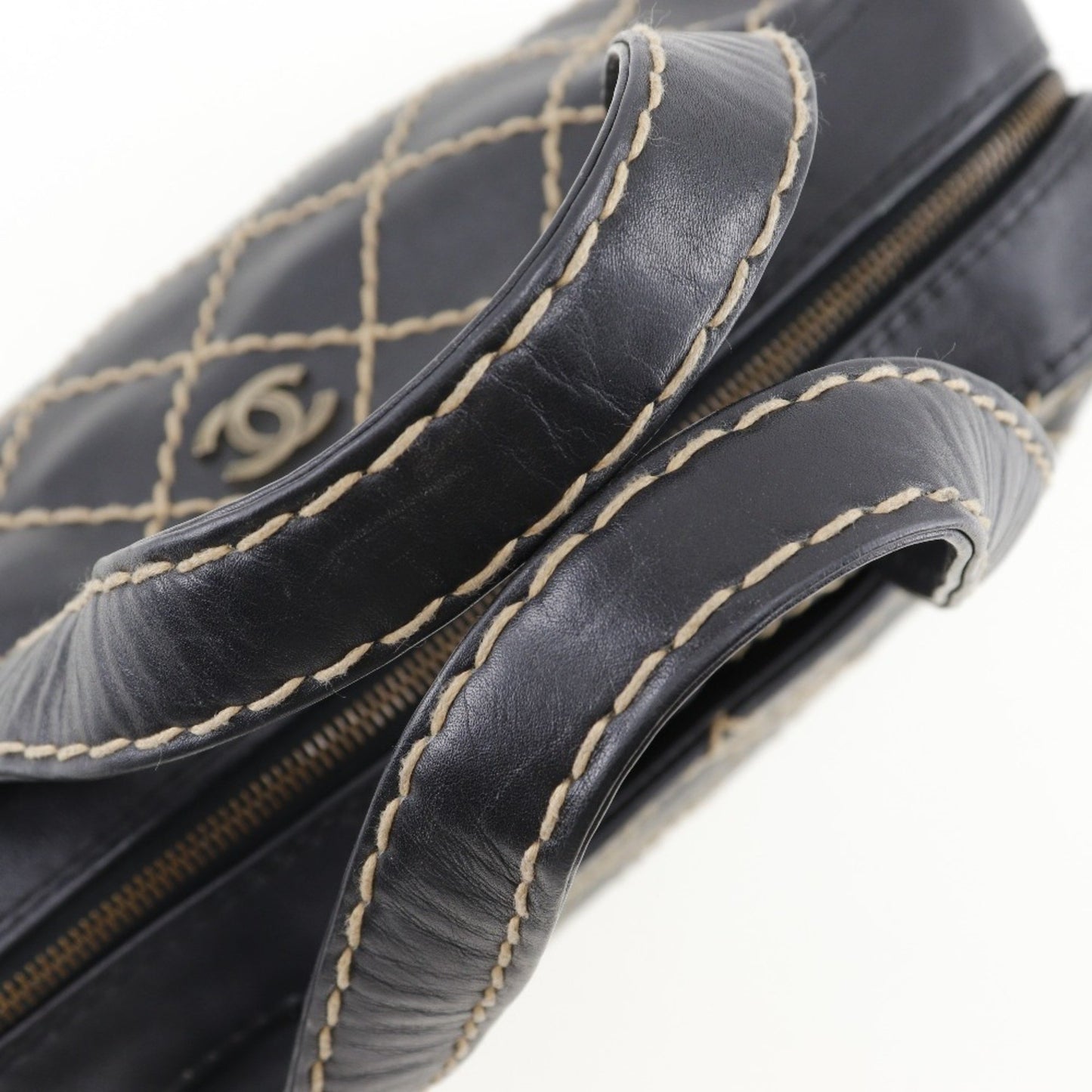 Chanel Black Pony-style Calfskin Handbag
