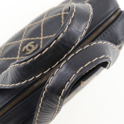 Chanel Black Pony-style Calfskin Handbag
