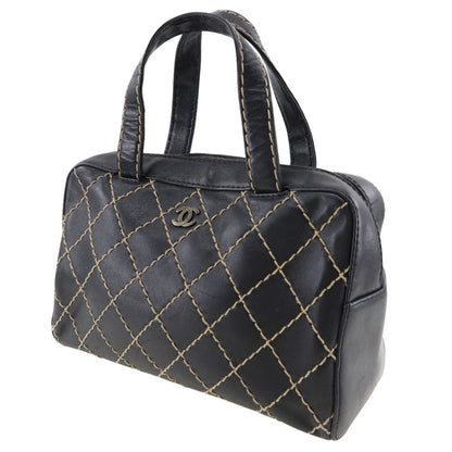 Chanel Black Pony-style Calfskin Handbag