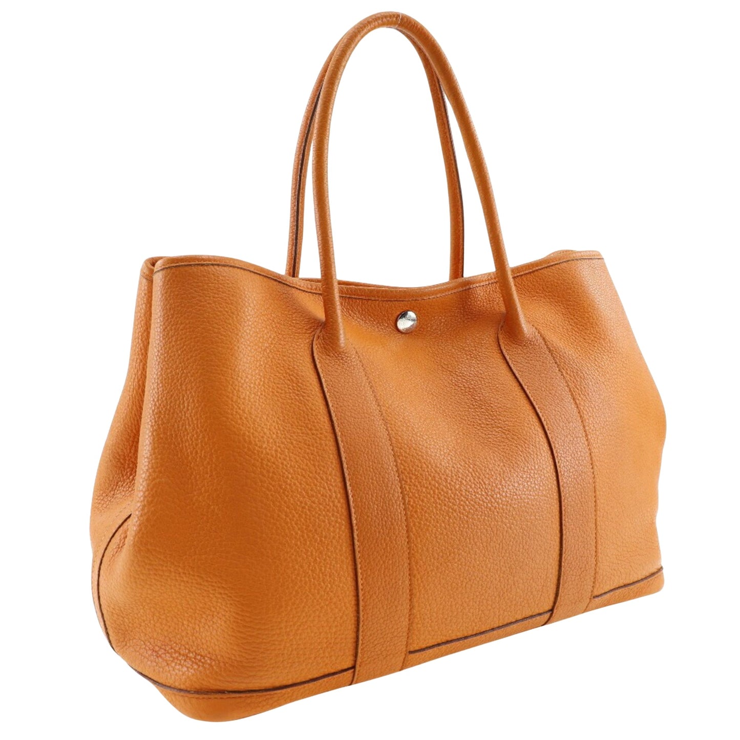 Hermès Orange Leather Tote
