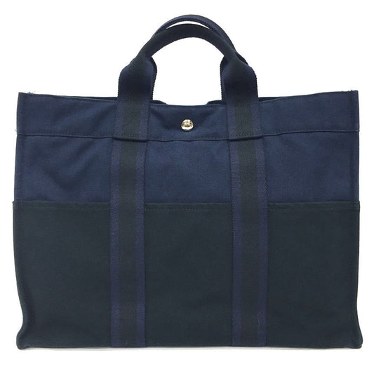 Hermès Blue Canvas Toto
