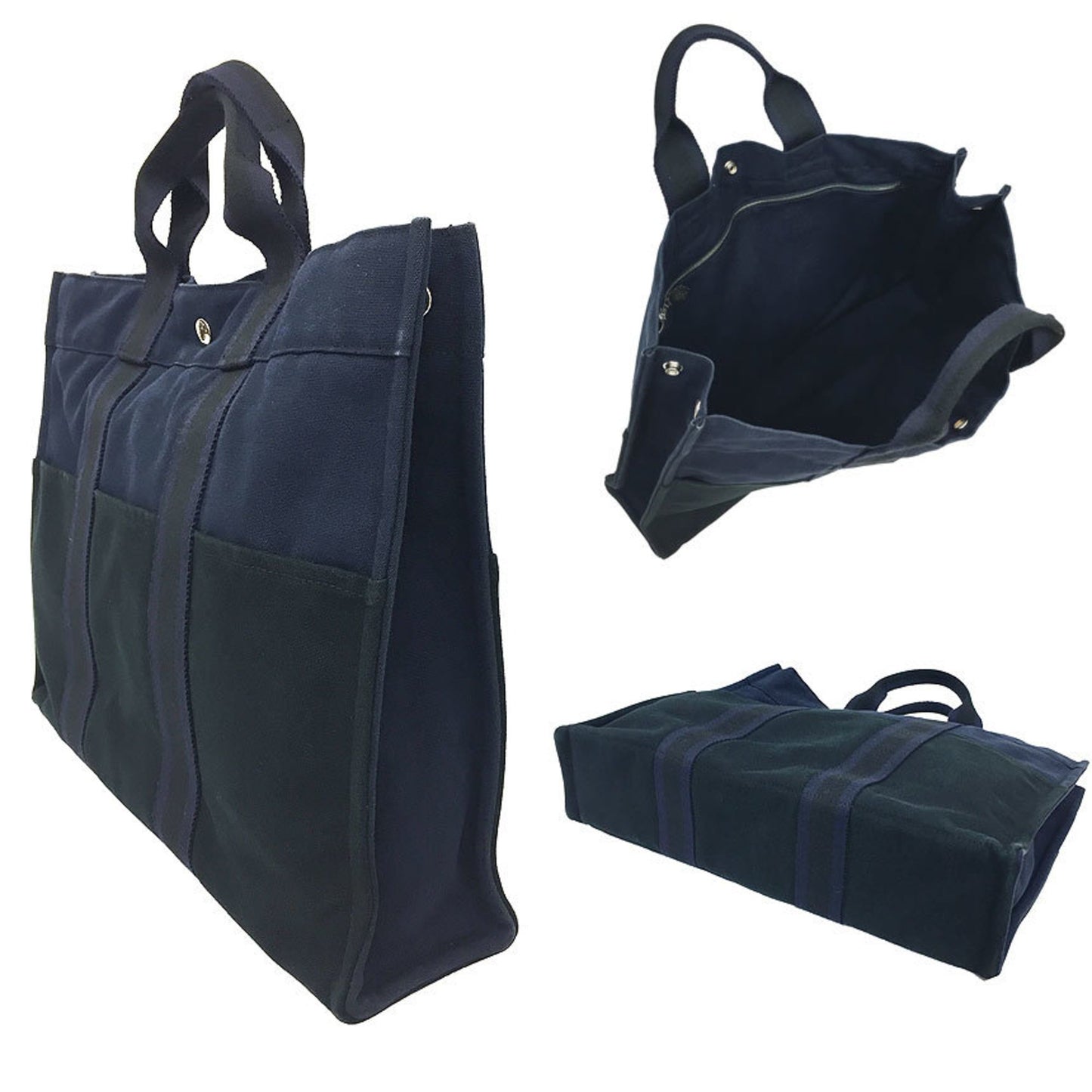 Hermès Blue Canvas Toto