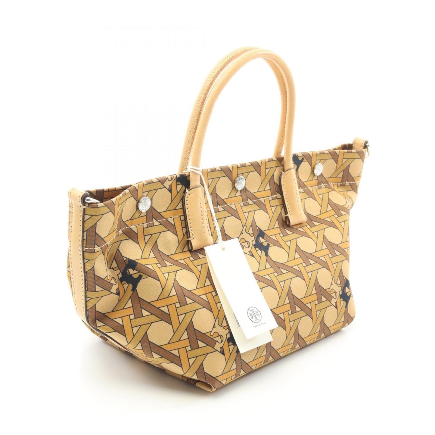Tory Burch Brown Canvas Tote