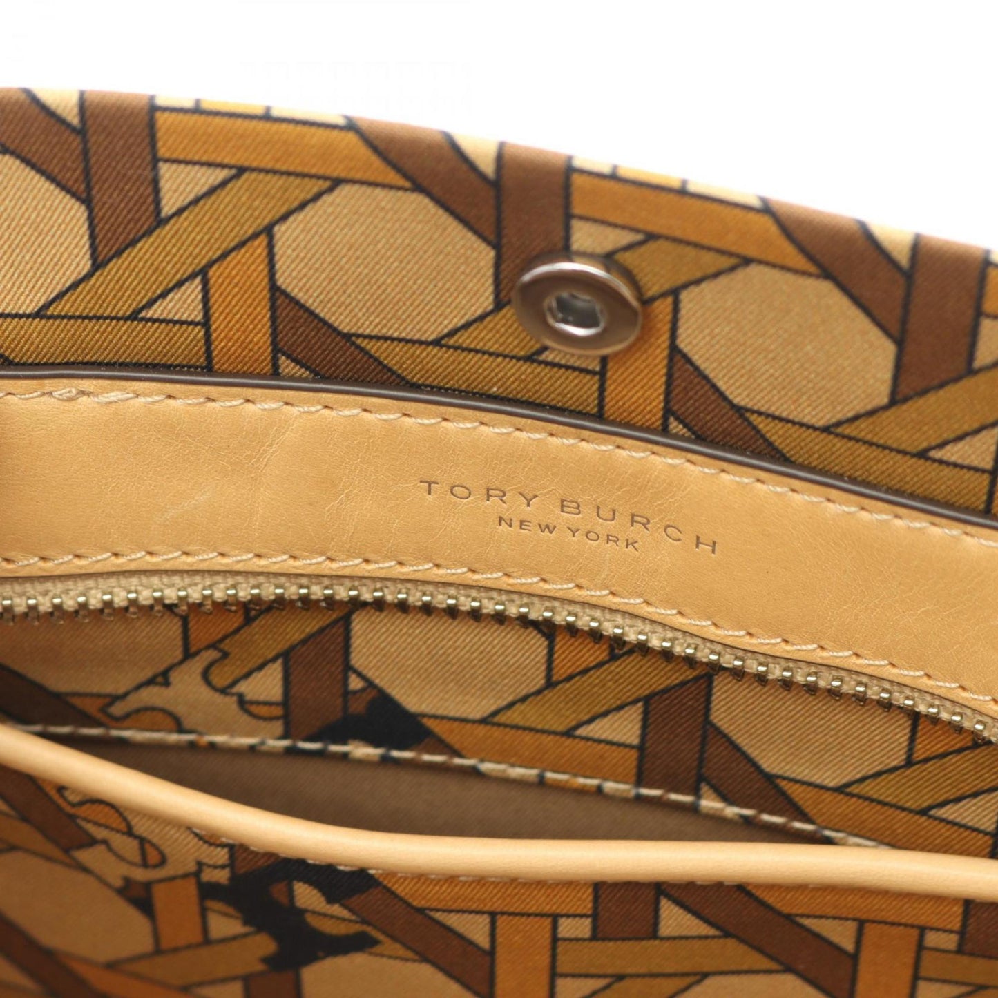Tory Burch Brown Canvas Tote
