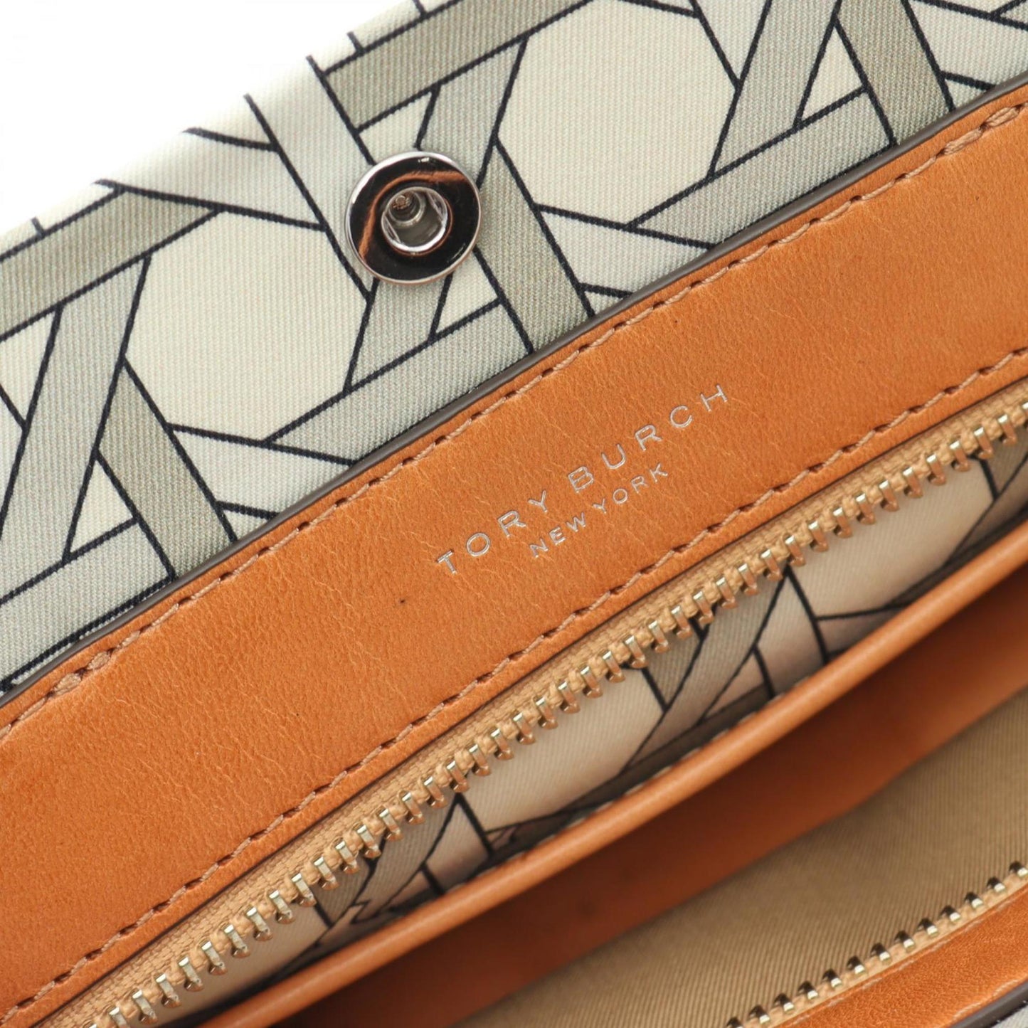 Tory Burch Brown Canvas Tote