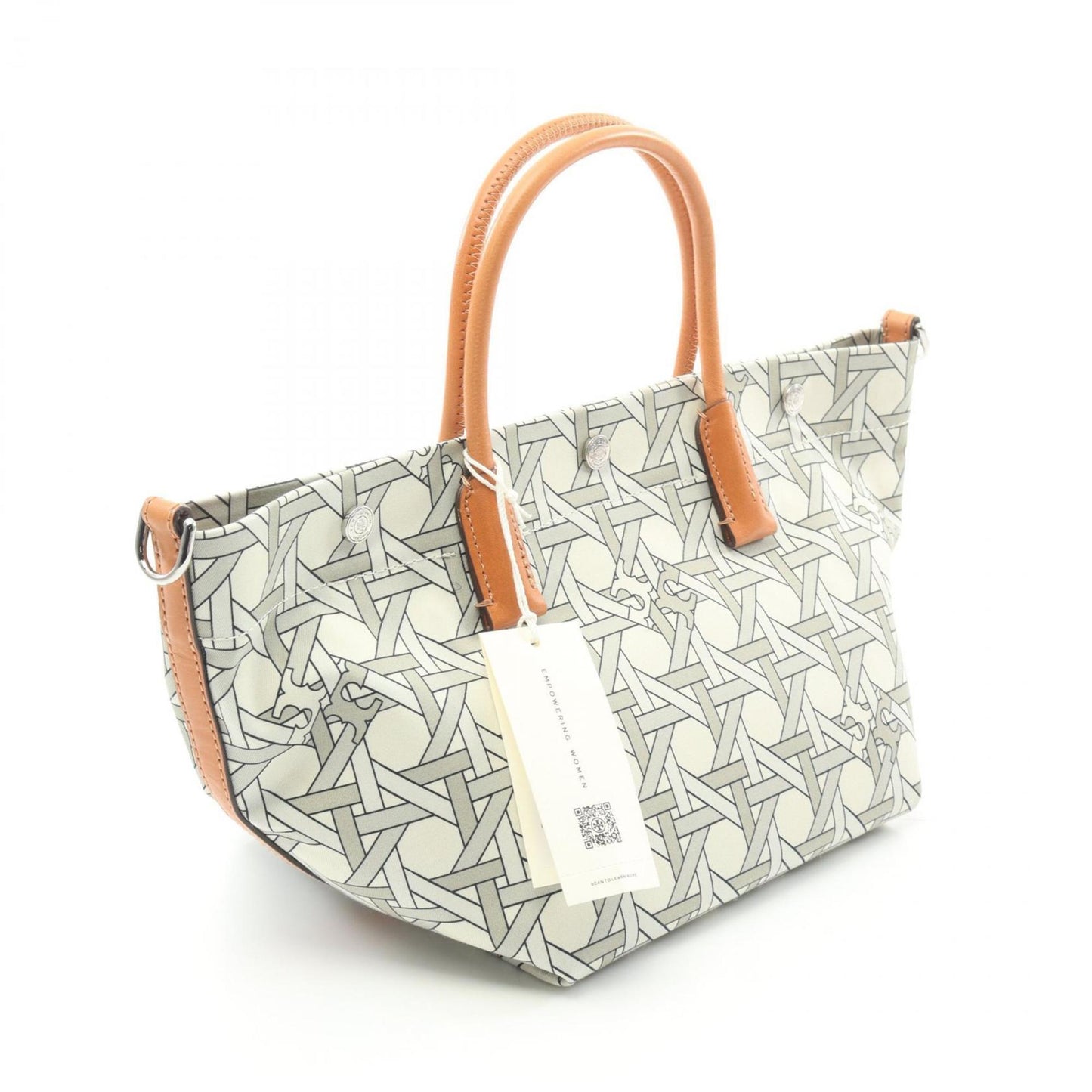 Tory Burch Brown Canvas Tote