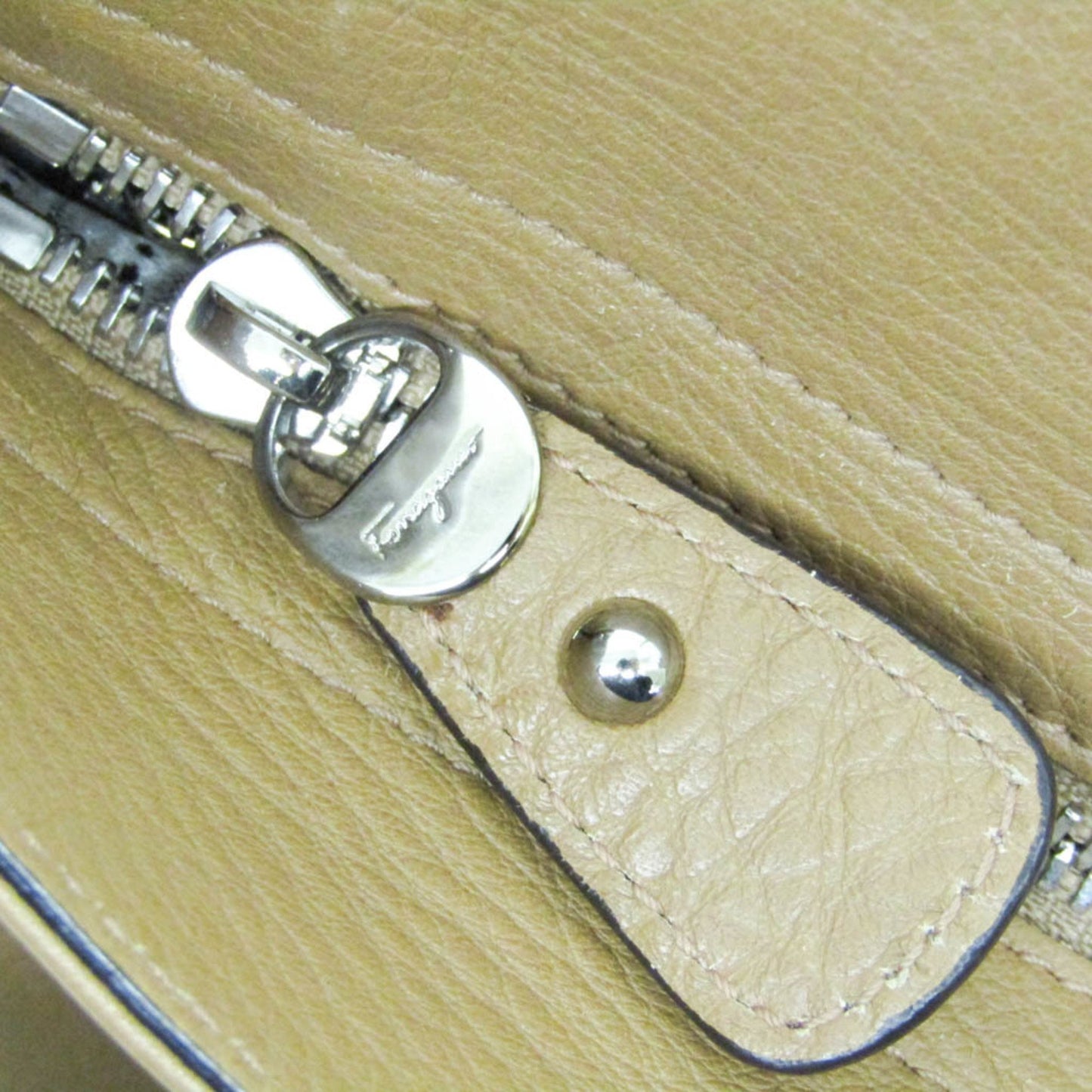 Salvatore Ferragamo Brown Leather Sofia