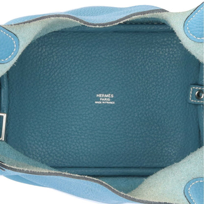 Hermès Blue Leather Picotin Lock
