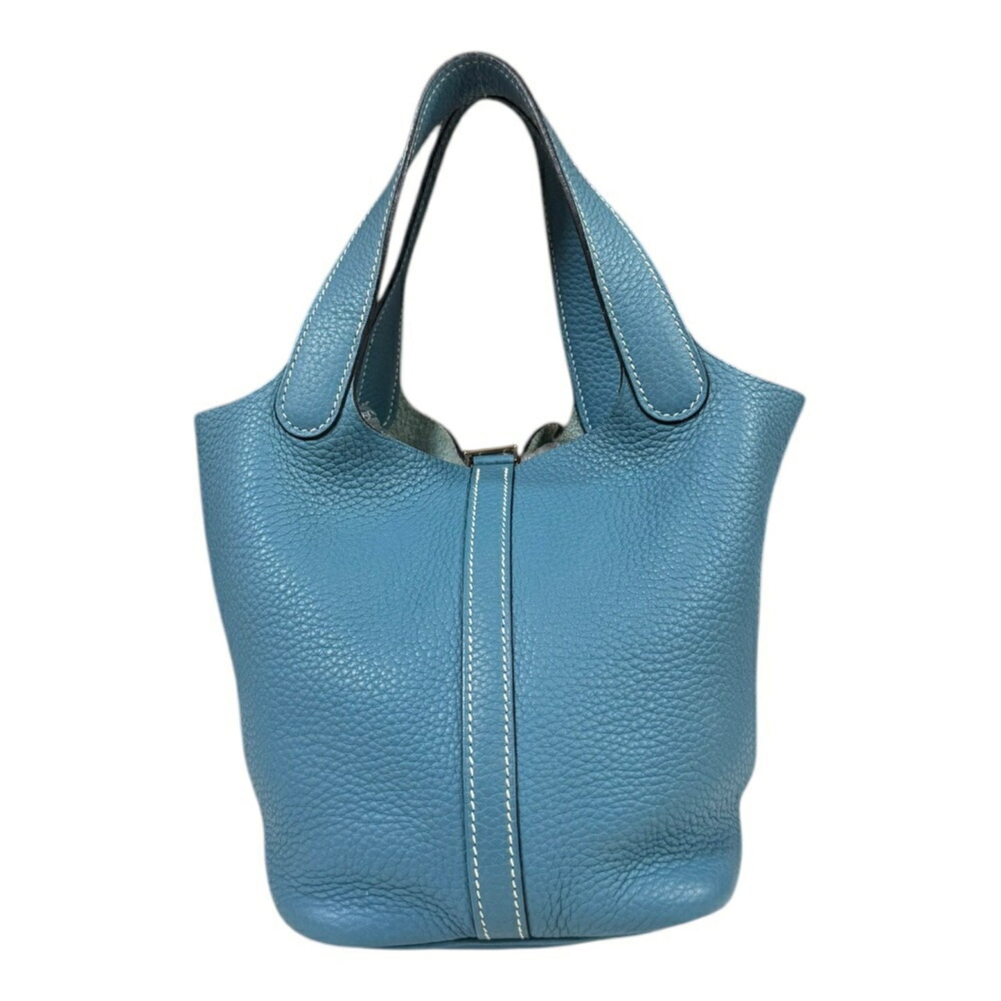 Hermès Blue Leather Picotin Lock