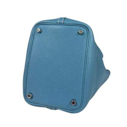Hermès Blue Leather Picotin Lock