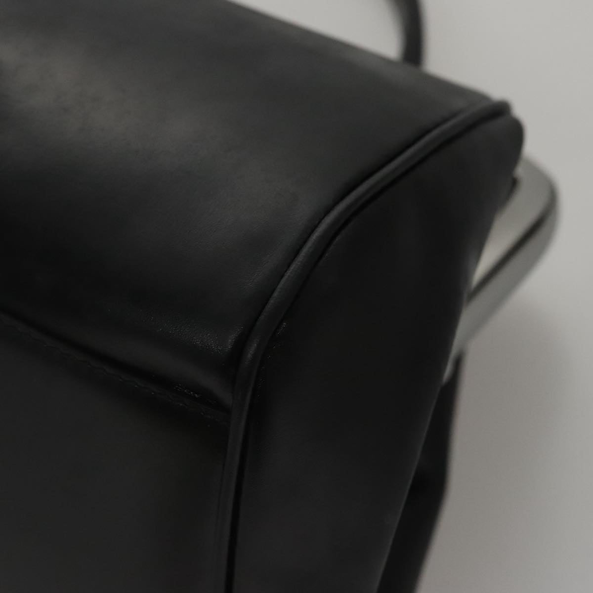 Prada Black Leather Flame
