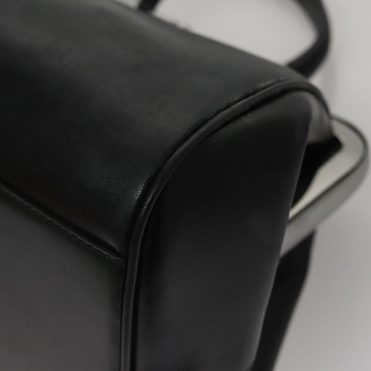 Prada Black Leather Flame