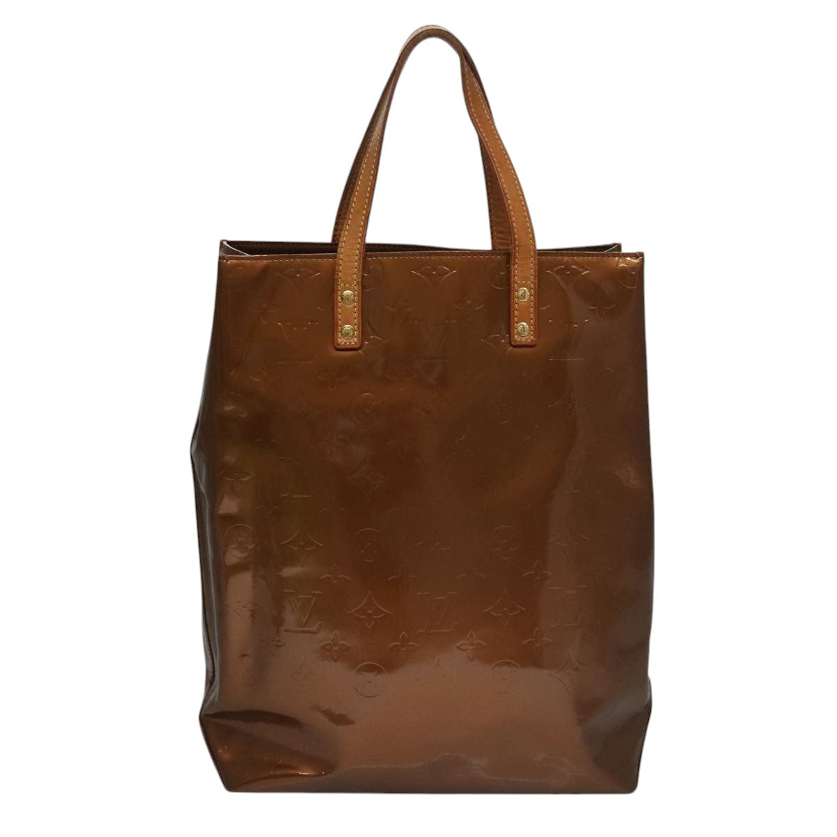 Louis Vuitton Brown Patent Leather Reade