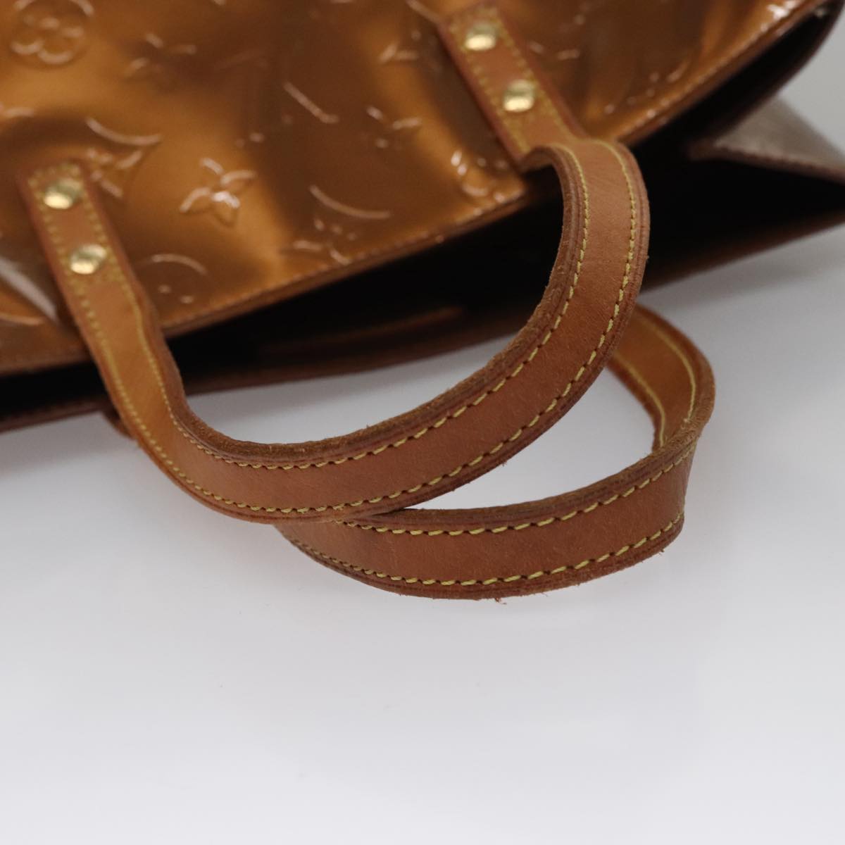 Louis Vuitton Brown Patent Leather Reade