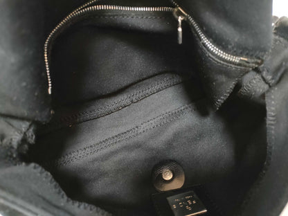 Fendi Black Canvas Mamma Baguette