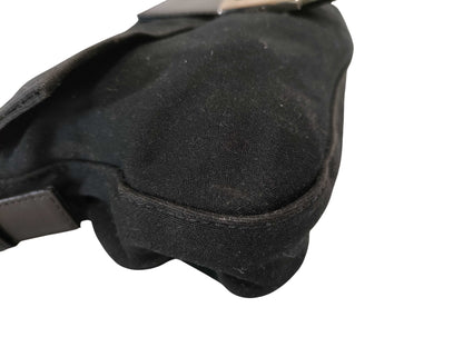 Fendi Black Canvas Mamma Baguette