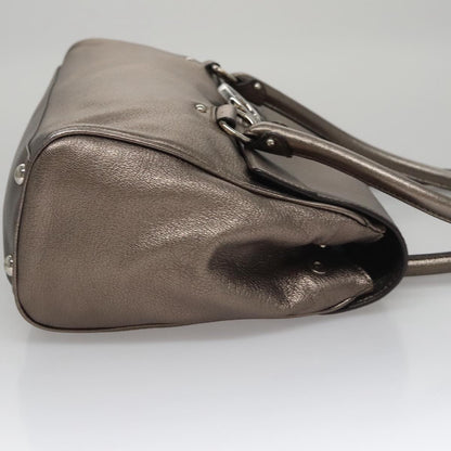 Salvatore Ferragamo Silver Leather Gancini