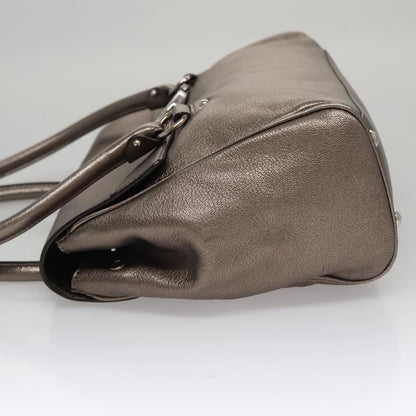 Salvatore Ferragamo Silver Leather Gancini