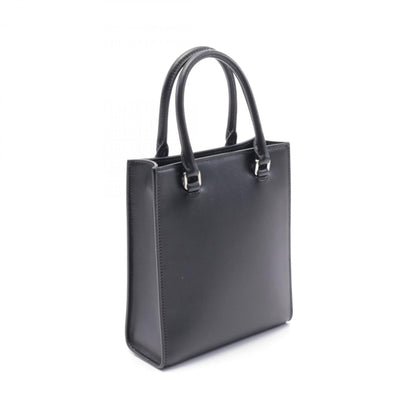 Prada Black Leather Triangle Logo