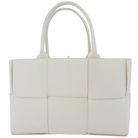 Bottega Veneta White Leather Arco