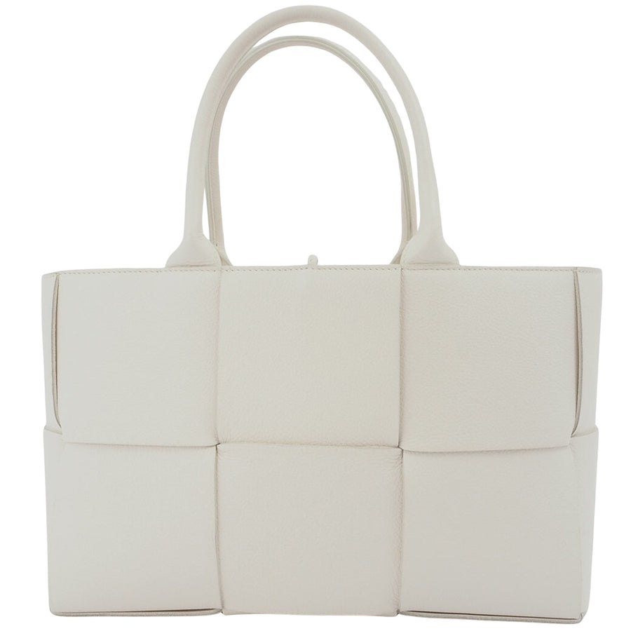 Bottega Veneta White Leather Arco