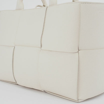 Bottega Veneta White Leather Arco