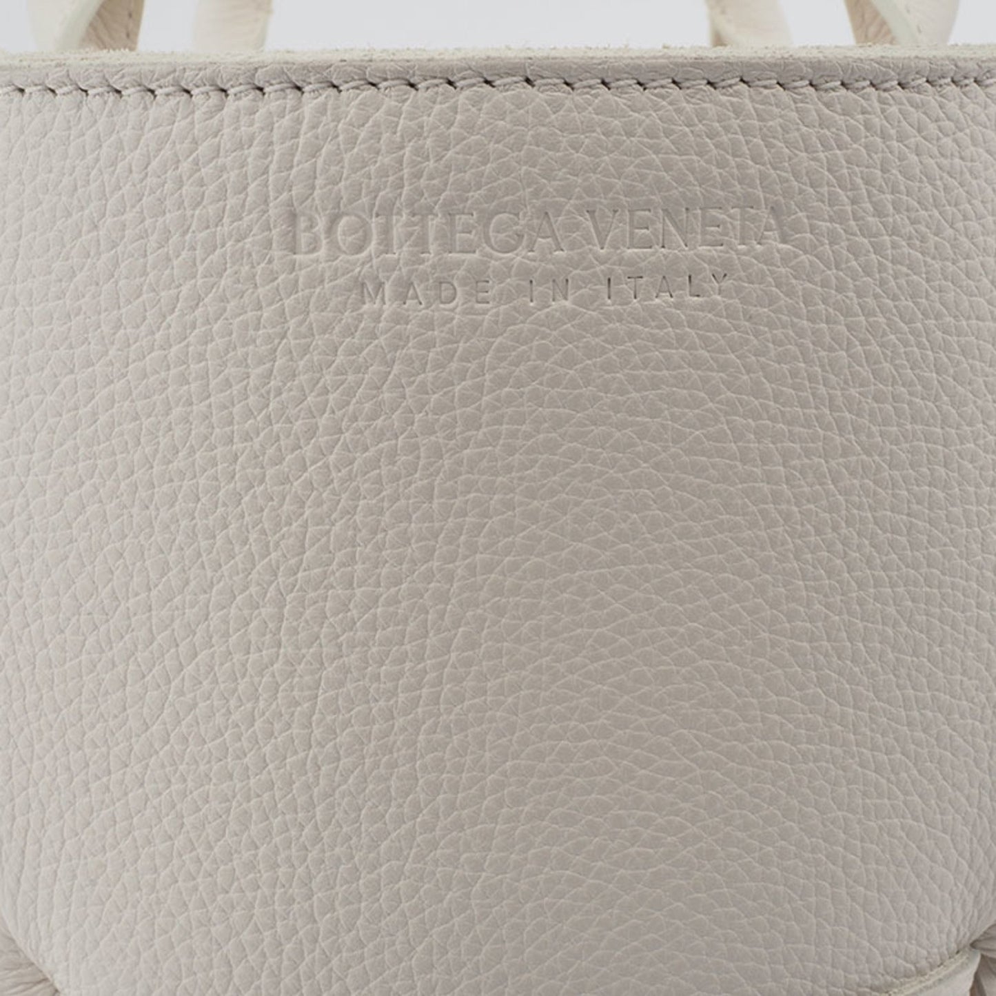 Bottega Veneta White Leather Arco