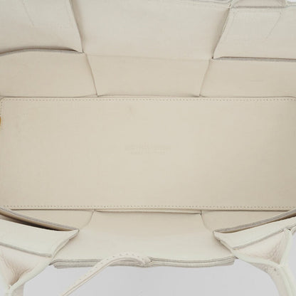 Bottega Veneta White Leather Arco