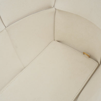 Bottega Veneta White Leather Arco
