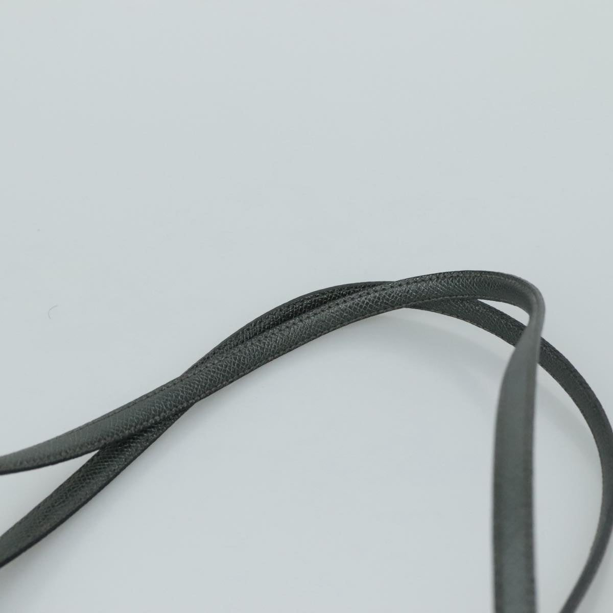 Valentino Garavani Gray Leather V Logo