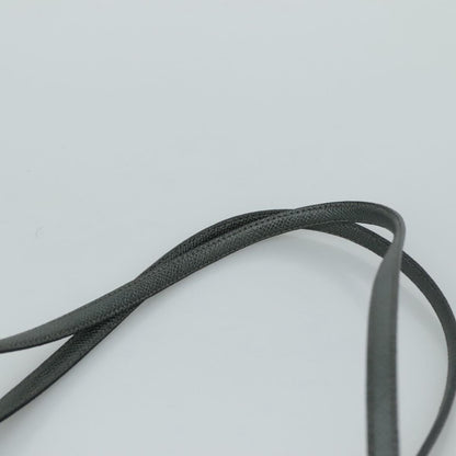 Valentino Garavani Gray Leather V Logo