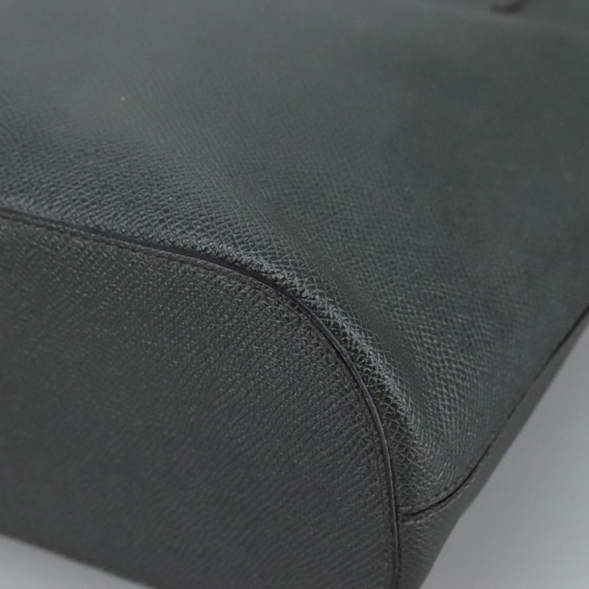 Valentino Garavani Gray Leather V Logo